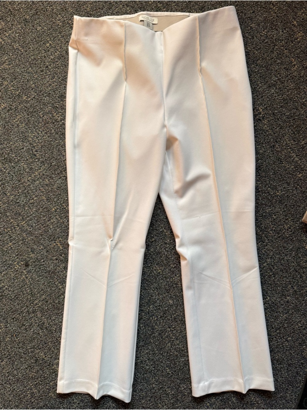 Rachel Zoe White Slim Ponte Trousers